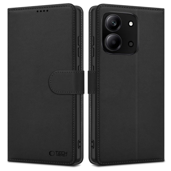 Tech - Protect Xiaomi Redmi 15C 5G / Poco C85 5G - Θήκη Πορτοφόλι Stand από Δερματίνη - Wallet - Black
