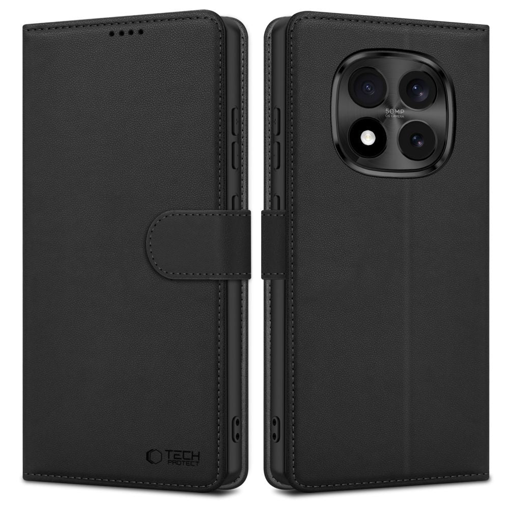 Tech - Protect Xiaomi Redmi Note 15 Pro Plus 5G / Poco M8 Pro 5G - Θήκη Πορτοφόλι Stand από Δερματίνη - Wallet - Matte Black