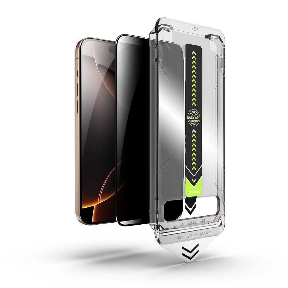 Techsuit iPhone 14 Pro Max - Full Screen Αντιχαρακτικό Γυαλί Οθόνης - TitanGlass FullCover - Privacy