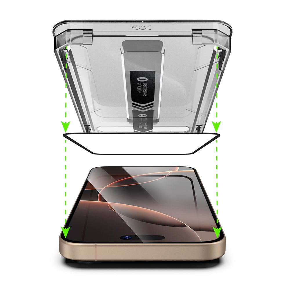 Techsuit iPhone 14 Pro Max - Σετ με 2 Full Screen Αντιχαρακτικά Γυαλιά Οθόνης - TitanGlass FullCover - Black