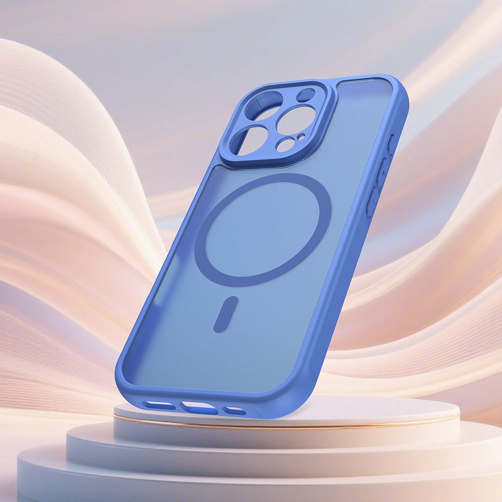 Techsuit iPhone 16 Pro - Σκληρή Θήκη με Πλαίσιο Σιλικόνης και MagSafe - HaloFrost II MagSafe - Sky Blue