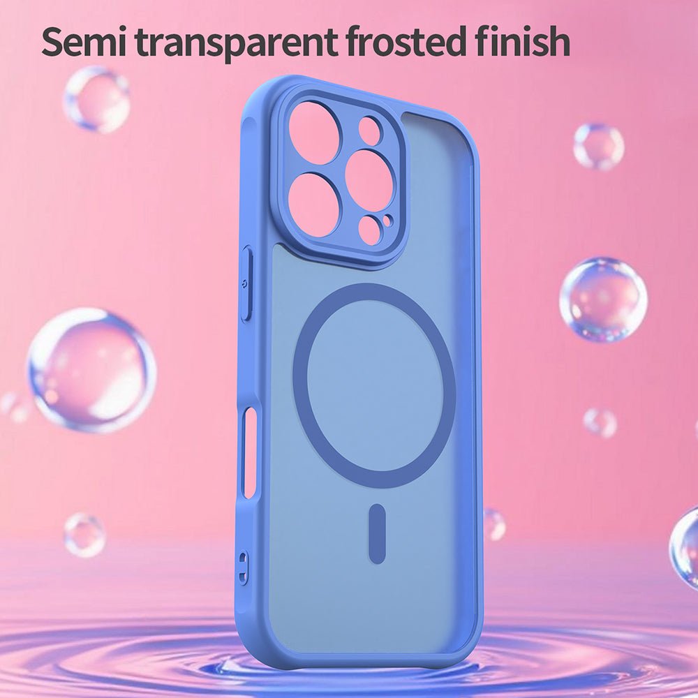 Techsuit iPhone 16 Pro - Σκληρή Θήκη με Πλαίσιο Σιλικόνης και MagSafe - HaloFrost II MagSafe - Sky Blue