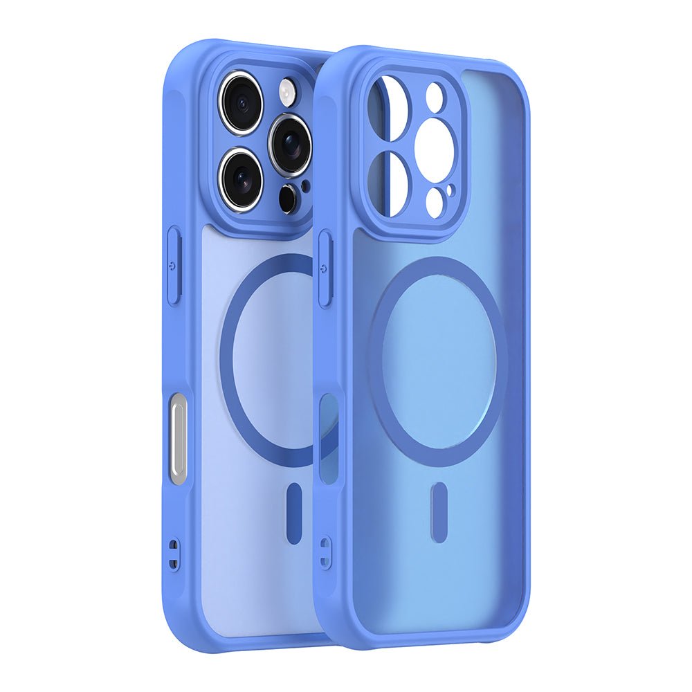 Techsuit iPhone 16 Pro - Σκληρή Θήκη με Πλαίσιο Σιλικόνης και MagSafe - HaloFrost II MagSafe - Sky Blue