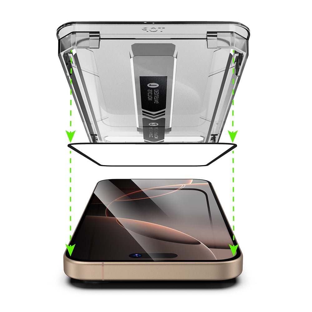 Techsuit iPhone 17 Pro Max - Σετ με 2 Full Screen Αντιχαρακτικά Γυαλιά Οθόνης - TitanGlass FullCover - Privacy
