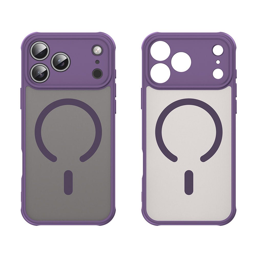 Techsuit iPhone 17 Pro Max - Σκληρή Θήκη με Πλαίσιο Σιλικόνης και MagSafe - HaloFrost II MagSafe - Purple