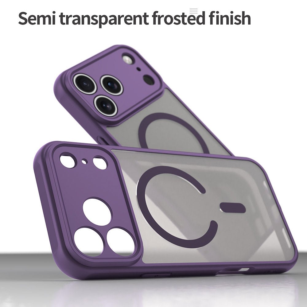 Techsuit iPhone 17 Pro Max - Σκληρή Θήκη με Πλαίσιο Σιλικόνης και MagSafe - HaloFrost II MagSafe - Purple