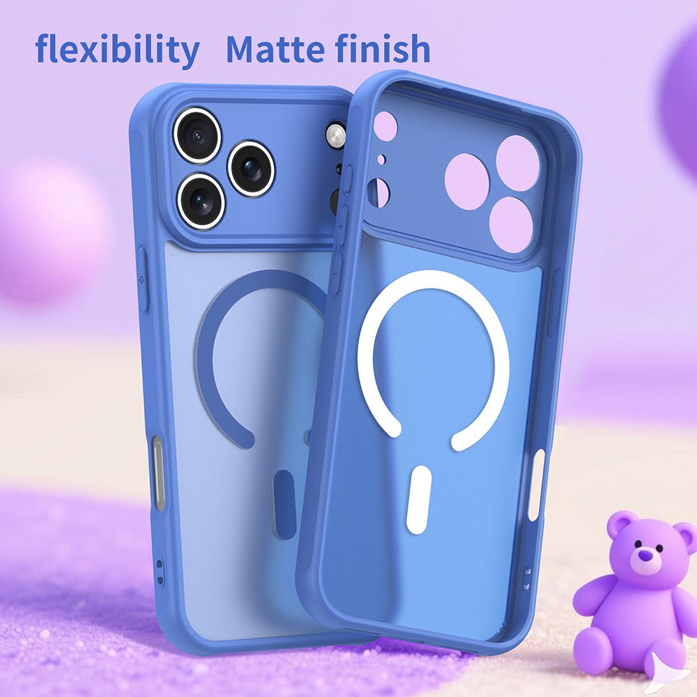 Techsuit iPhone 17 Pro Max - Σκληρή Θήκη με Πλαίσιο Σιλικόνης και MagSafe - HaloFrost II MagSafe - Sky Blue
