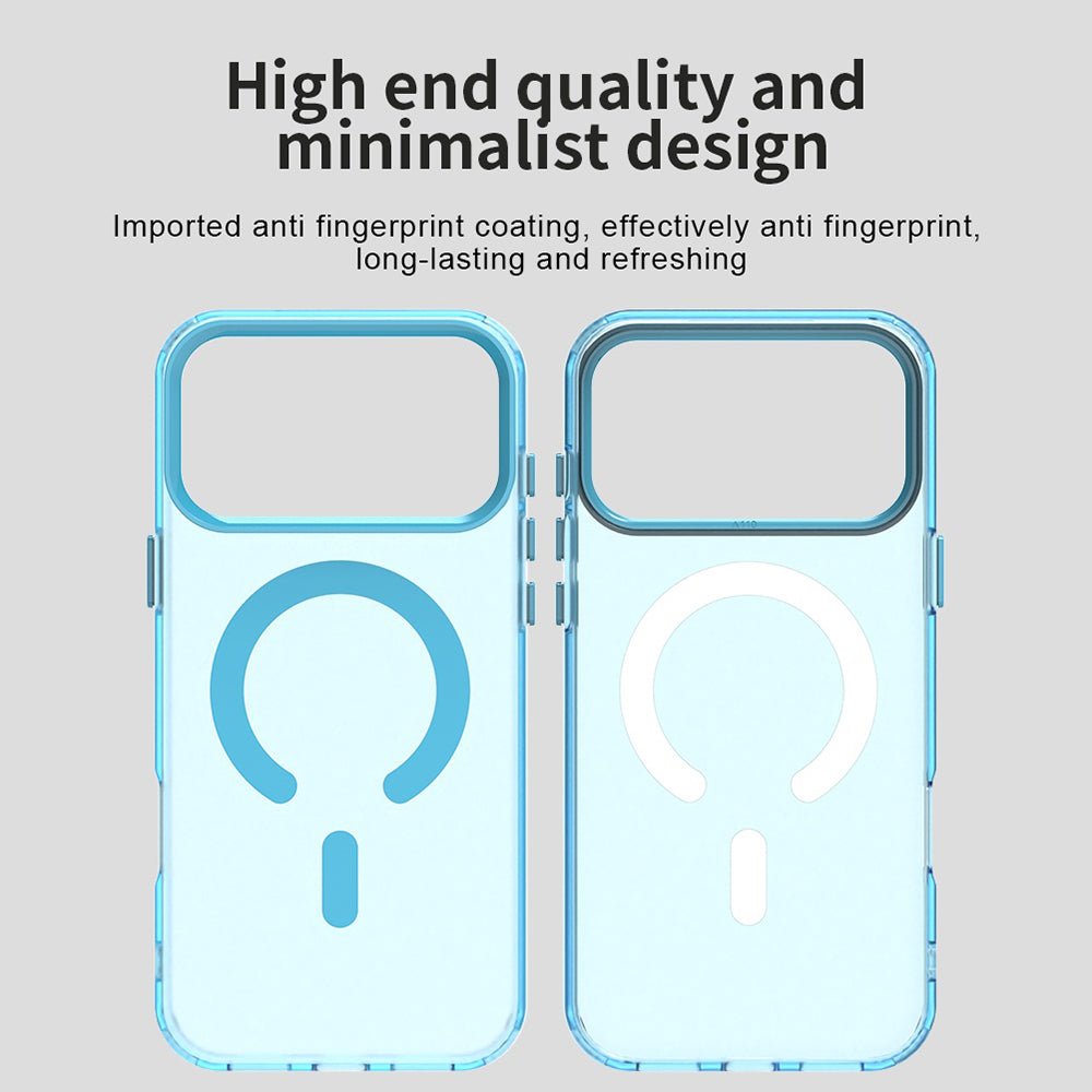 Techsuit iPhone 17 Pro - Σκληρή Θήκη με Πλαίσιο Σιλικόνης και MagSafe - CandyCase MagSafe - Blue