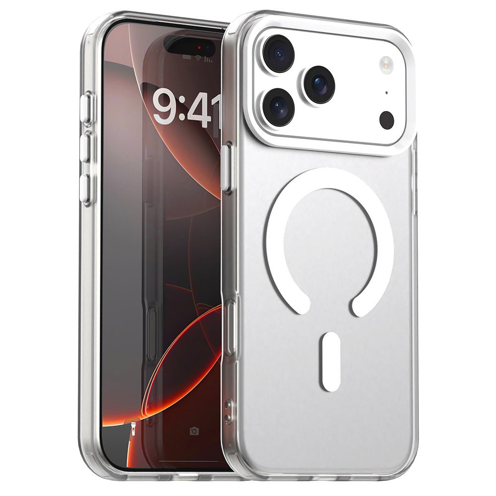 Techsuit iPhone 17 Pro - Σκληρή Θήκη με Πλαίσιο Σιλικόνης και MagSafe - CandyCase MagSafe - White
