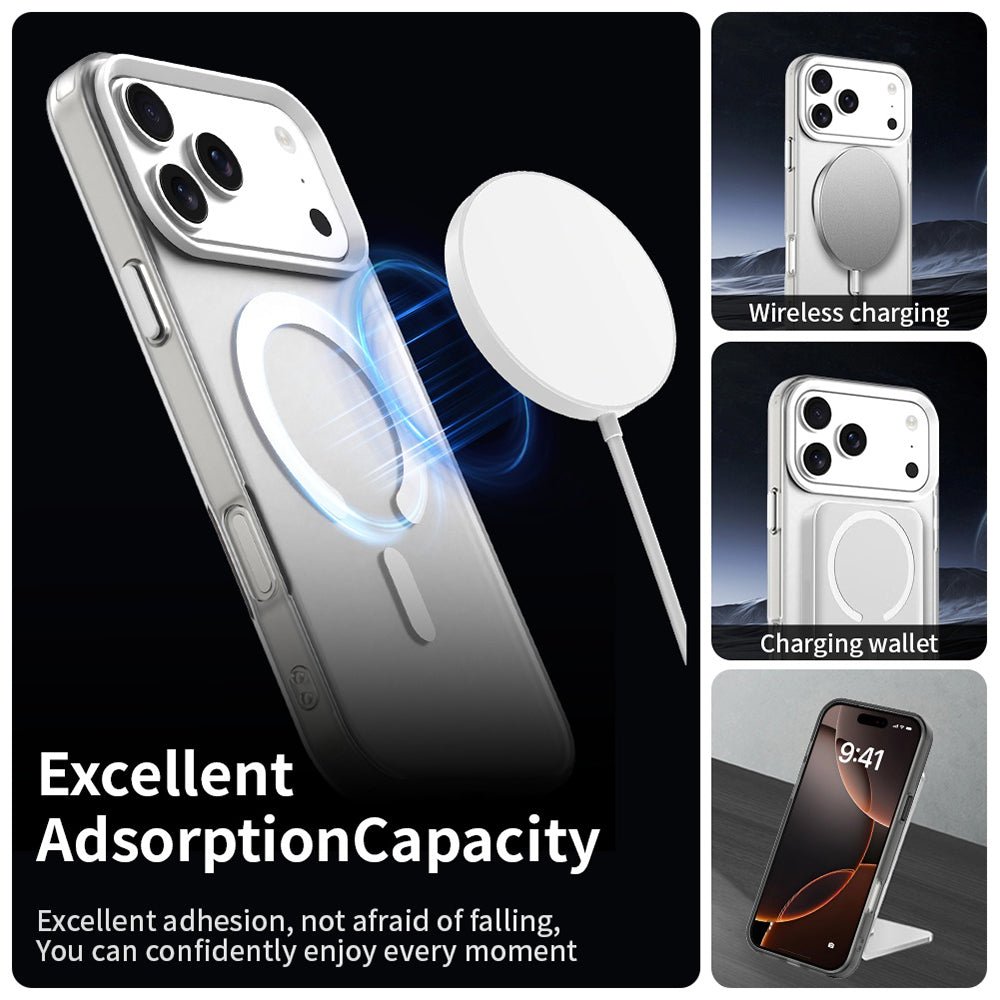 Techsuit iPhone 17 Pro - Σκληρή Θήκη με Πλαίσιο Σιλικόνης και MagSafe - CandyCase MagSafe - White