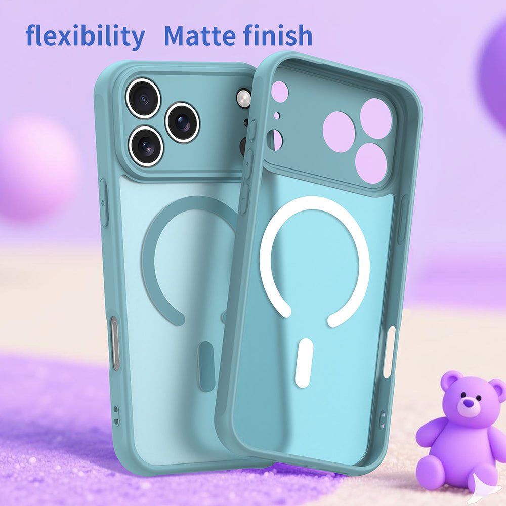Techsuit iPhone 17 Pro - Σκληρή Θήκη με Πλαίσιο Σιλικόνης και MagSafe - HaloFrost II MagSafe - Mint Green
