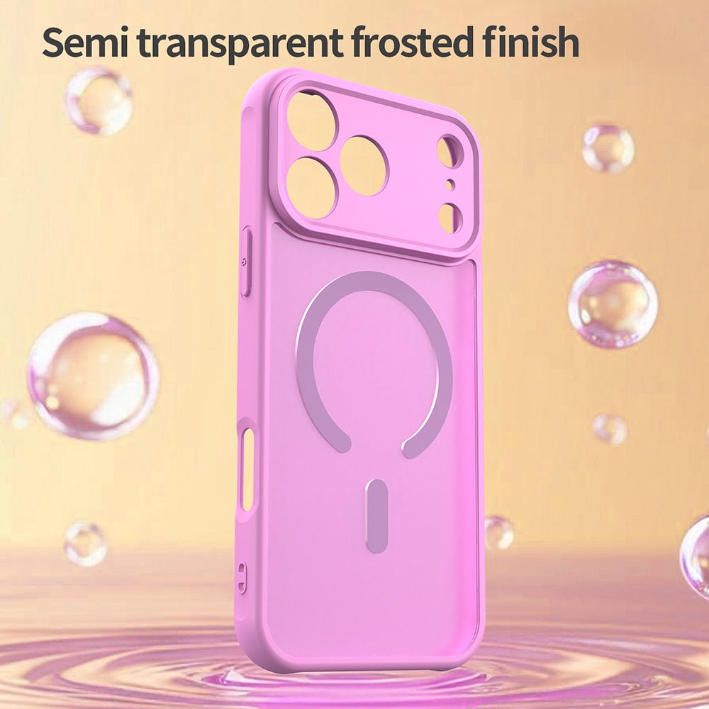 Techsuit iPhone 17 Pro - Σκληρή Θήκη με Πλαίσιο Σιλικόνης και MagSafe - HaloFrost II MagSafe - Orange