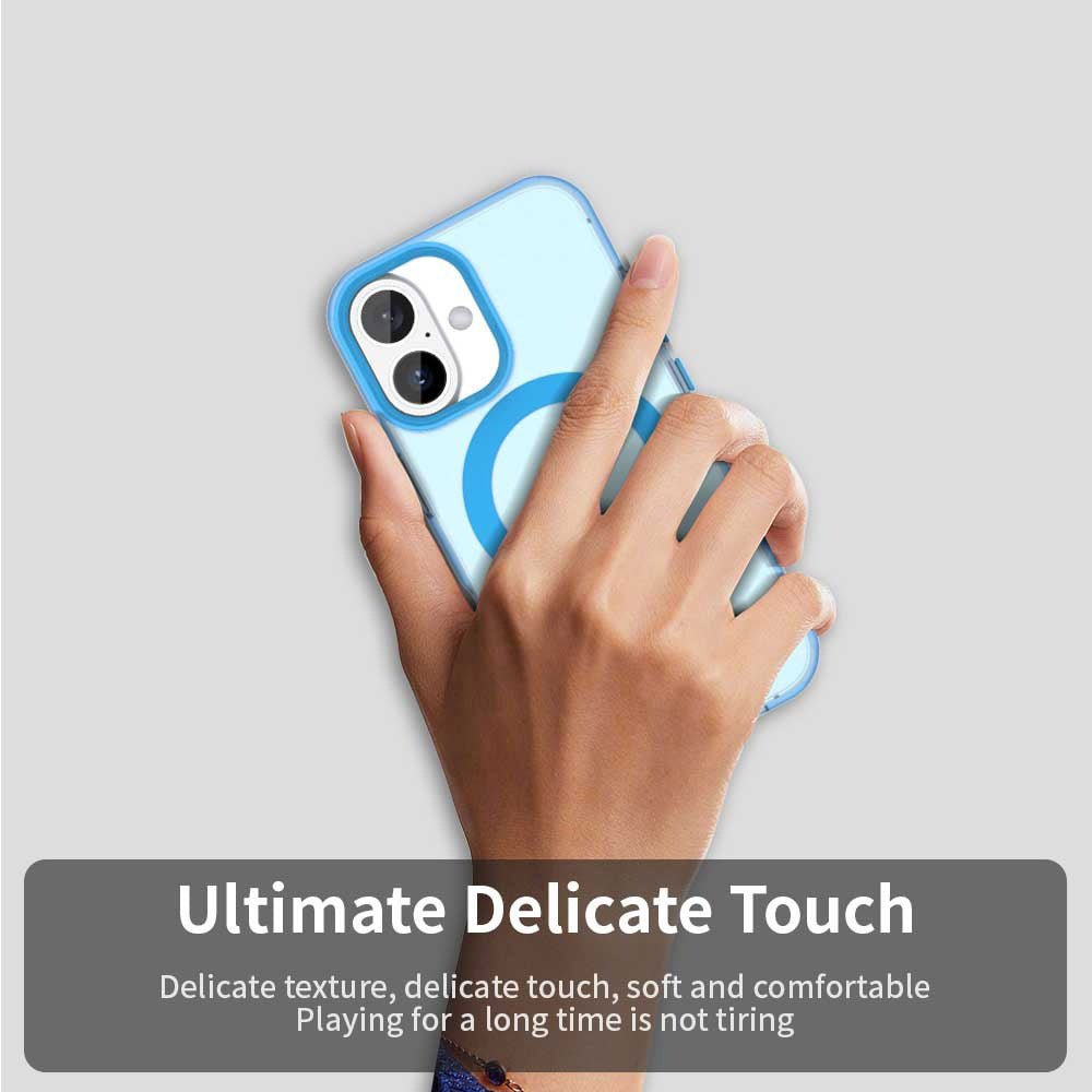 Techsuit iPhone 17 - Σκληρή Θήκη με Πλαίσιο Σιλικόνης και MagSafe - CandyCase MagSafe - Blue