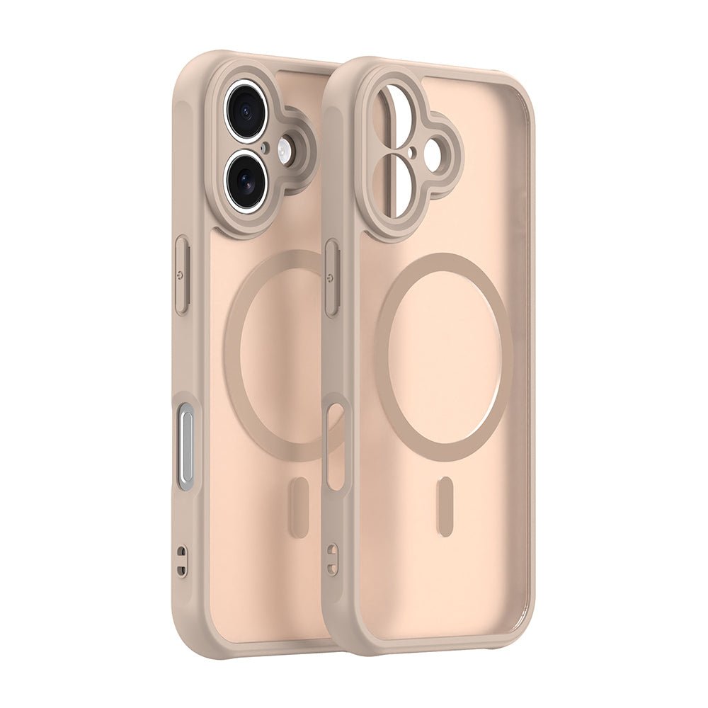 Techsuit iPhone 17 - Σκληρή Θήκη με Πλαίσιο Σιλικόνης και MagSafe - HaloFrost II MagSafe - Gold