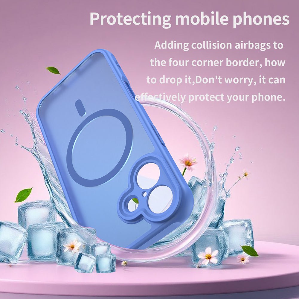 Techsuit iPhone 17 - Σκληρή Θήκη με Πλαίσιο Σιλικόνης και MagSafe - HaloFrost II MagSafe - Sky Blue