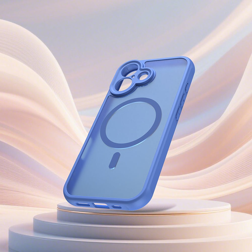 Techsuit iPhone 17 - Σκληρή Θήκη με Πλαίσιο Σιλικόνης και MagSafe - HaloFrost II MagSafe - Sky Blue