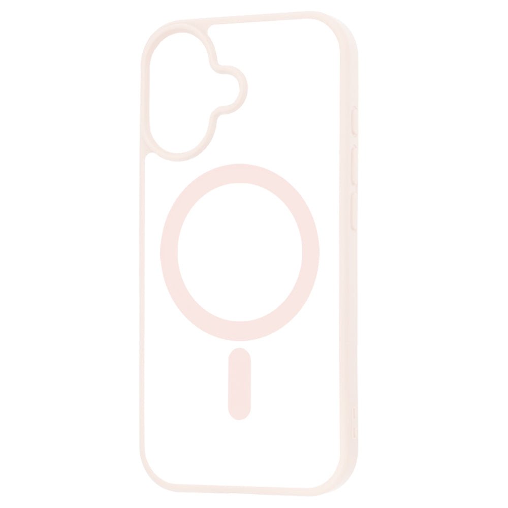 Techsuit iPhone 17 - Σκληρή Θήκη με Πλαίσιο Σιλικόνης - MagSafe Pro - Clear / Nude Pink