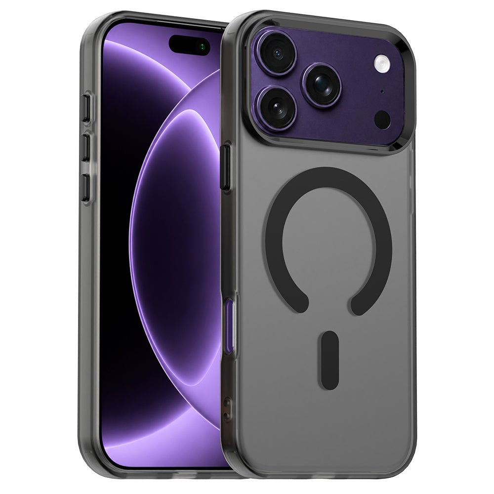 Techsuit iPhone 18 Pro / iPhone 17 Pro - Σκληρή Θήκη με Πλαίσιο Σιλικόνης και MagSafe - CandyCase - Black