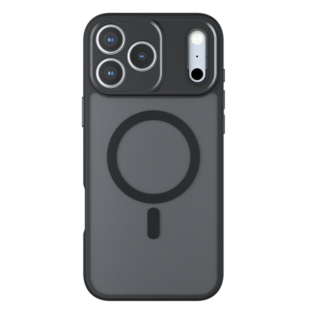 Techsuit iPhone 18 Pro / iPhone 17 Pro - Σκληρή Θήκη με Πλαίσιο Σιλικόνης και MagSafe - PureFrost - Frosted Black