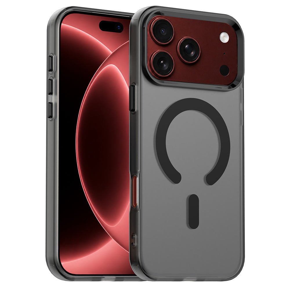 Techsuit iPhone 18 Pro Max / iPhone 17 Pro Max - Σκληρή Θήκη με Πλαίσιο Σιλικόνης και MagSafe - CandyCase - Black