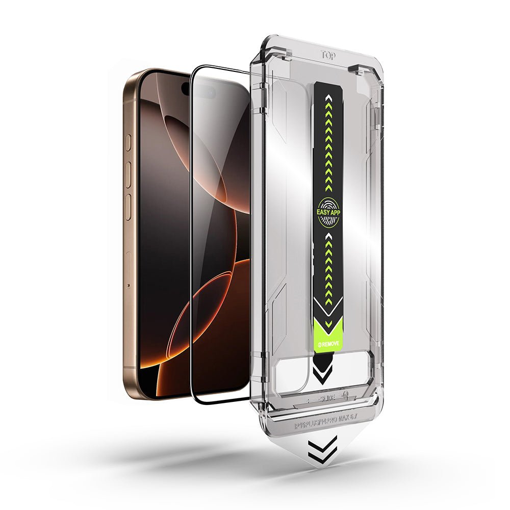 Techsuit iPhone Air - Full Screen Αντιχαρακτικό Γυαλί Οθόνης - TitanGlass FullCover - Black