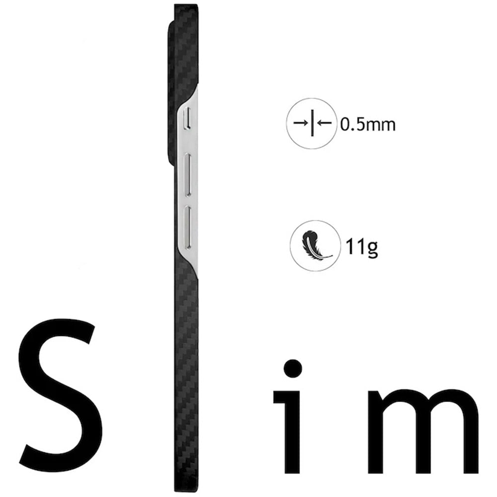 Techsuit iPhone Air Σκληρή Θήκη - Aramid Fiber MagSafe - Black