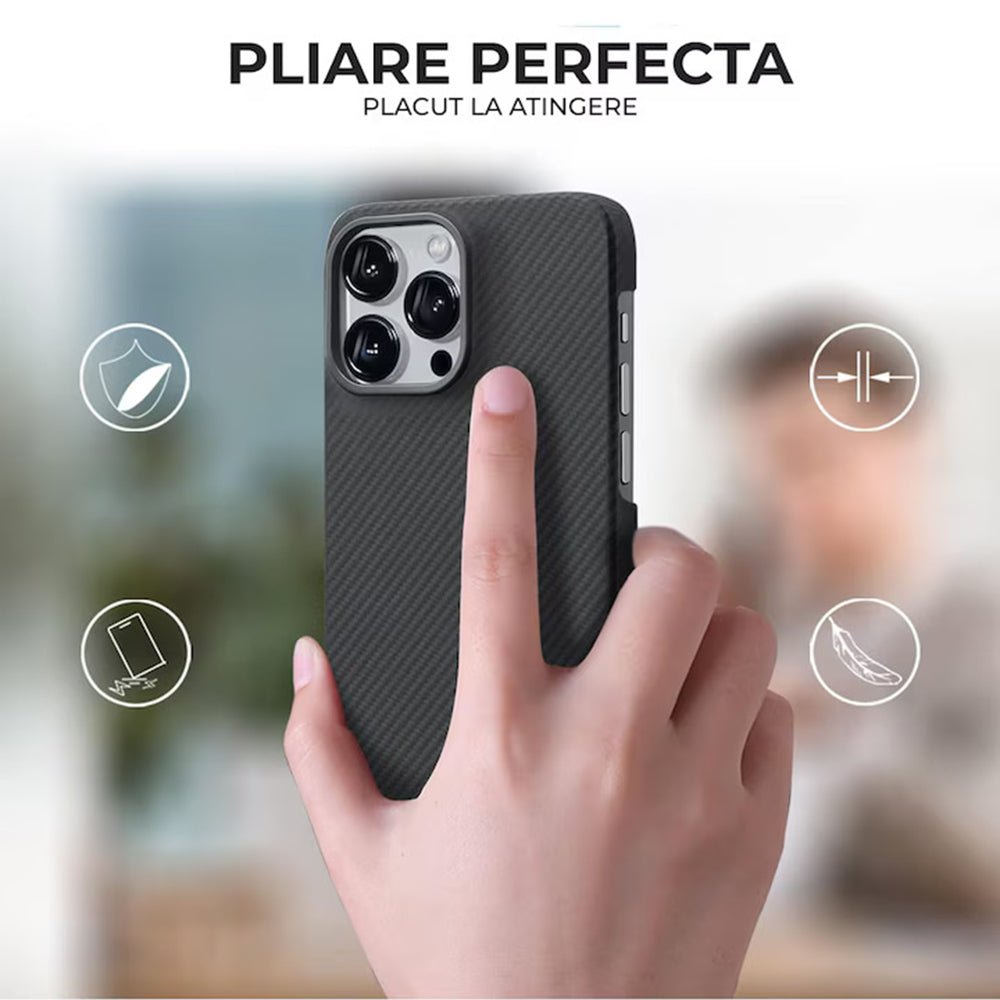 Techsuit iPhone Air Σκληρή Θήκη - Aramid Fiber MagSafe - Black