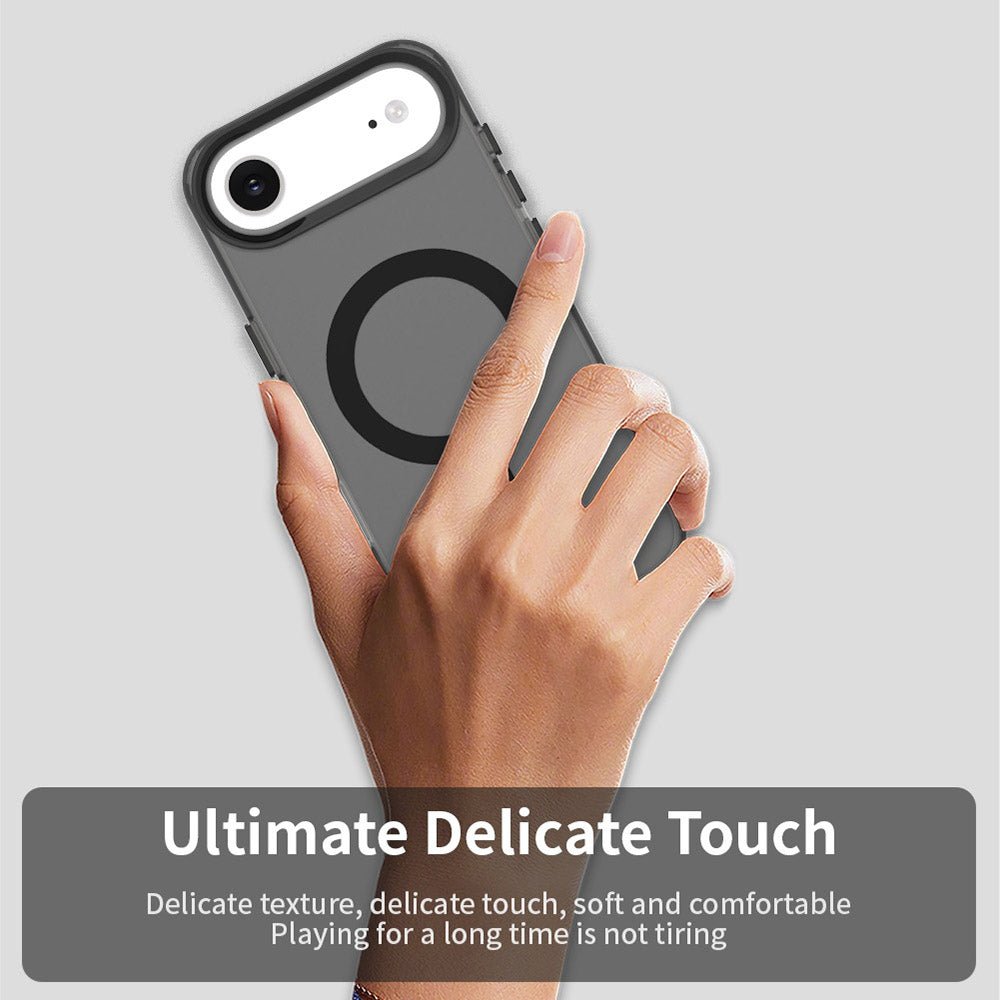 Techsuit iPhone Air - Σκληρή Θήκη με Πλαίσιο Σιλικόνης και MagSafe - CandyCase MagSafe - Black