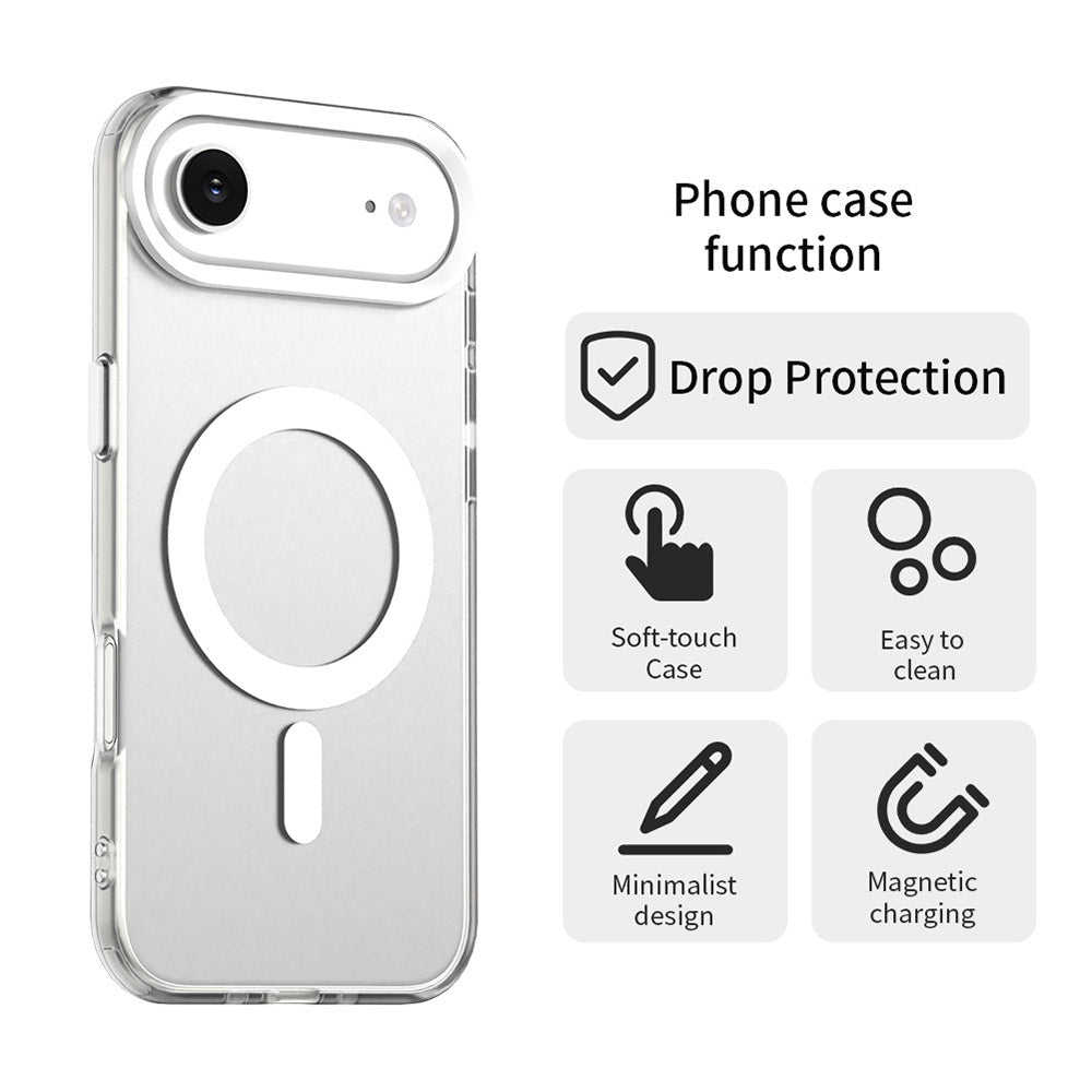 Techsuit iPhone Air - Σκληρή Θήκη με Πλαίσιο Σιλικόνης και MagSafe - CandyCase MagSafe - White