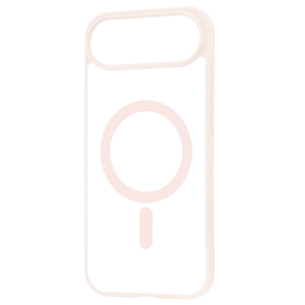 Techsuit iPhone Air - Σκληρή Θήκη με Πλαίσιο Σιλικόνης - MagSafe Pro - Clear / Nude Pink
