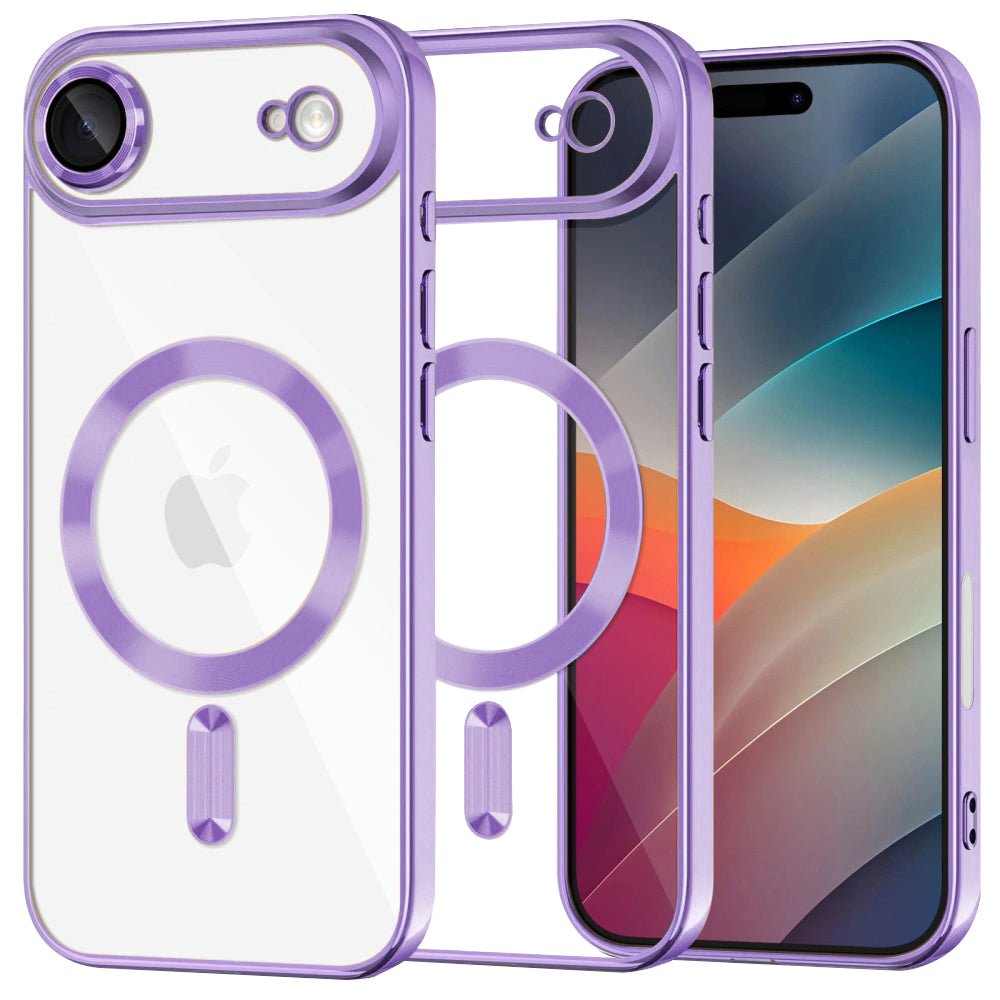 Techsuit iPhone Air - Θήκη Σιλικόνης - Luxury Crystal MagSafe - Light Purple