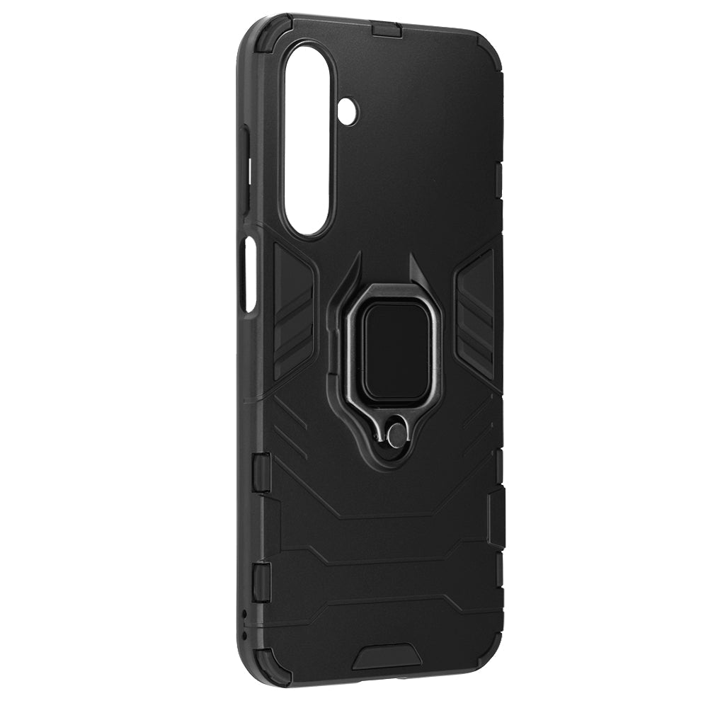 Techsuit Samsung Galaxy A16 4G / A16 5G - Silicone Shield - Σκληρή Θήκη με Δαχτυλίδι Συγκράτησης - Black
