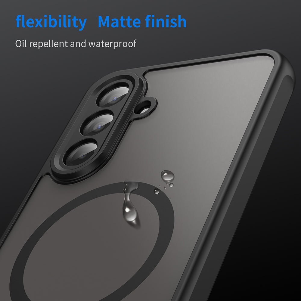 Techsuit Samsung Galaxy A17 4G / 5G - Σκληρή Θήκη με Πλαίσιο Σιλικόνης και MagSafe - HaloFrost II MagSafe - Black