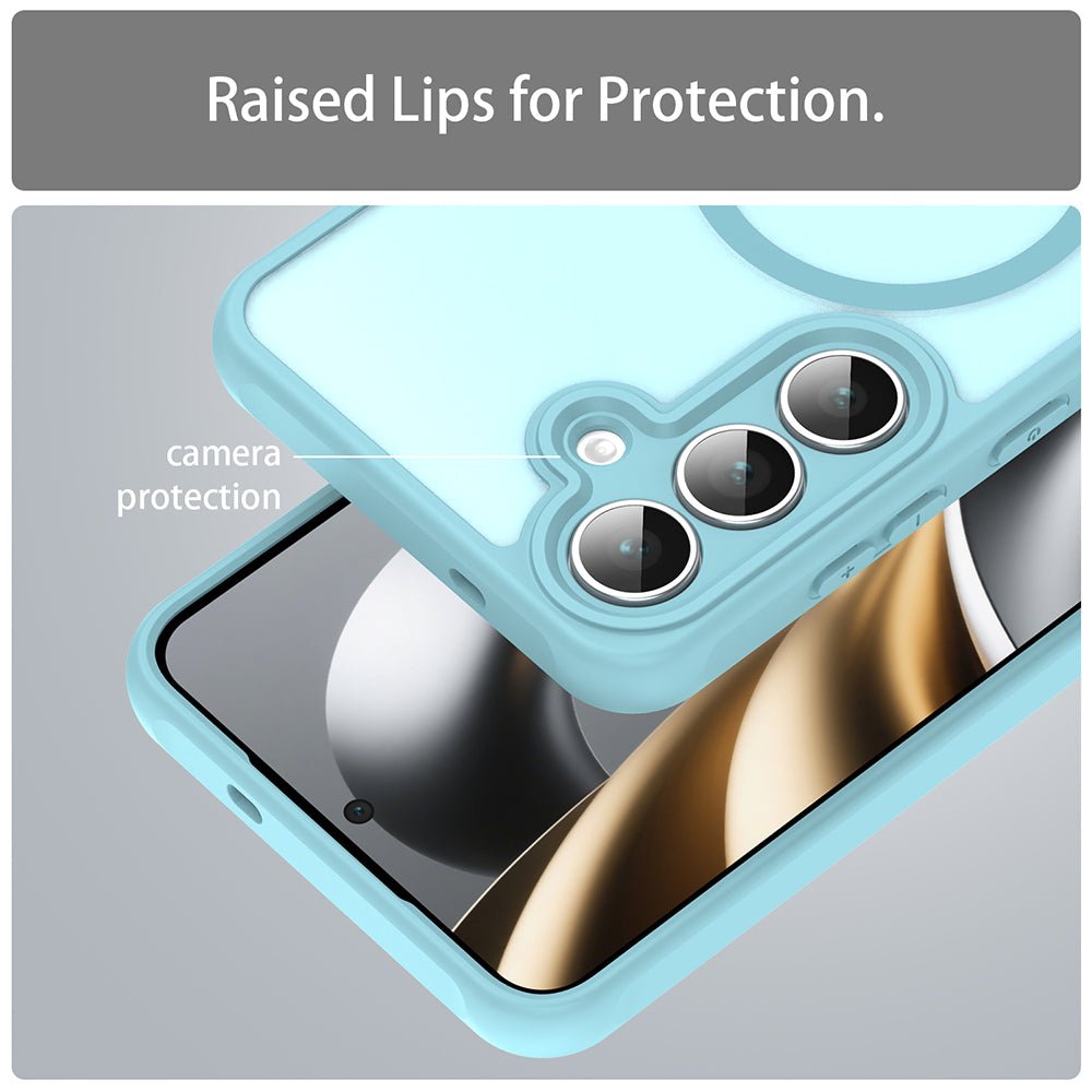 Techsuit Samsung Galaxy A17 4G / 5G - Σκληρή Θήκη με Πλαίσιο Σιλικόνης και MagSafe - HaloFrost II MagSafe - Mint Green