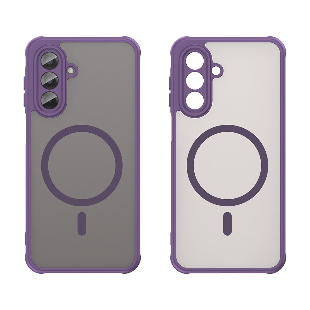 Techsuit Samsung Galaxy A17 4G / 5G - Σκληρή Θήκη με Πλαίσιο Σιλικόνης και MagSafe - HaloFrost II MagSafe - Purple
