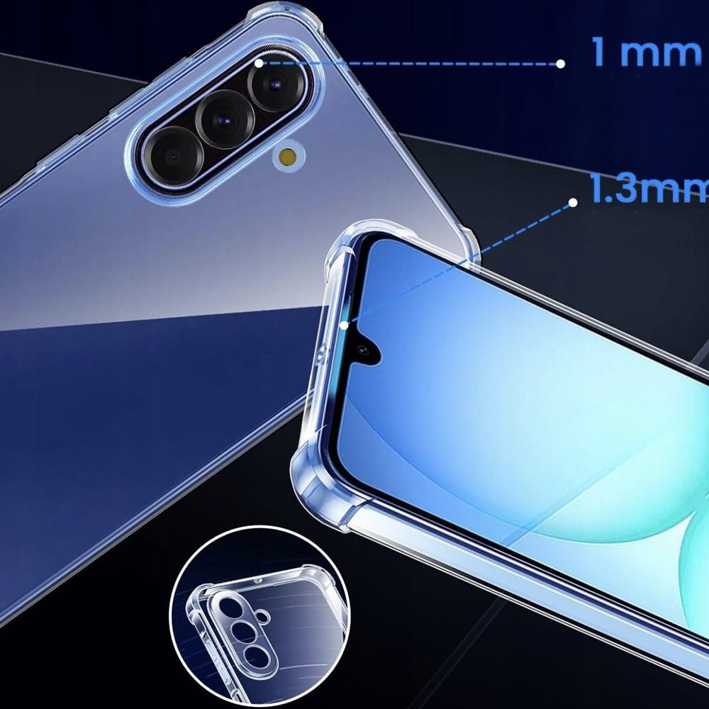 Techsuit Samsung Galaxy A17 4G / 5G - Θήκη Σιλικόνης με Ενισχυμένες Γωνίες - Shockproof Clear Silicone - Clear