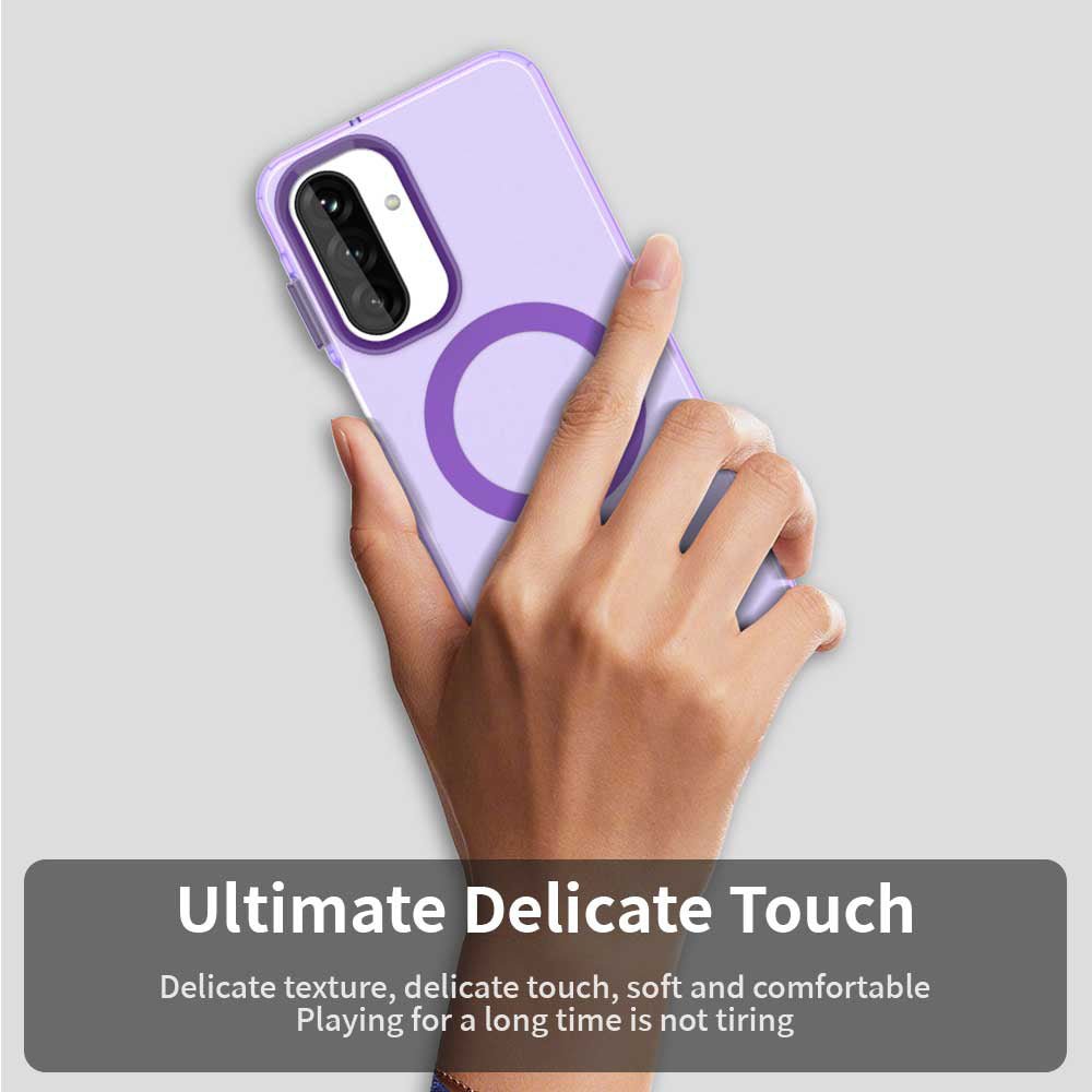 Techsuit Samsung Galaxy A26 5G - Σκληρή Θήκη με Πλαίσιο Σιλικόνης και MagSafe - CandyCase MagSafe - Purple