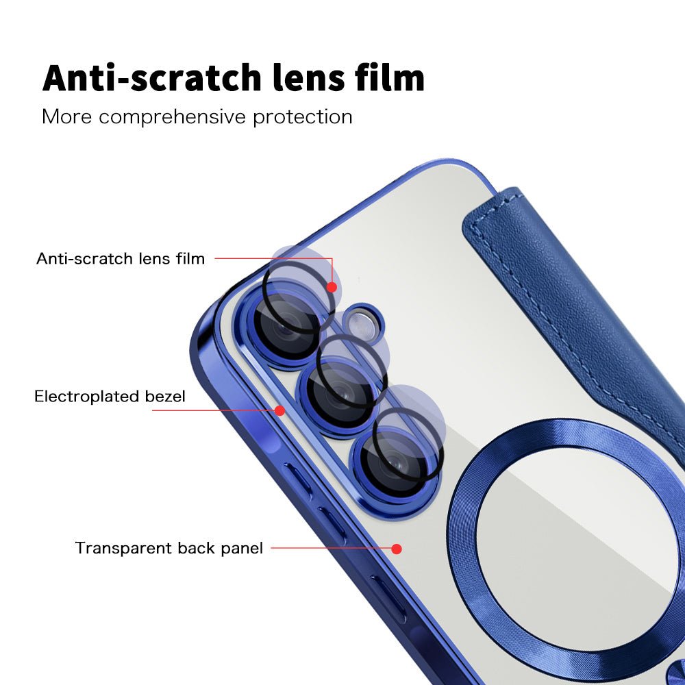 Techsuit Samsung Galaxy A26 5G - Θήκη Βιβλίο με MagSafe με Υποδοχές Καρτών και RFID Προστασία - SmartMag Book Case - Blue