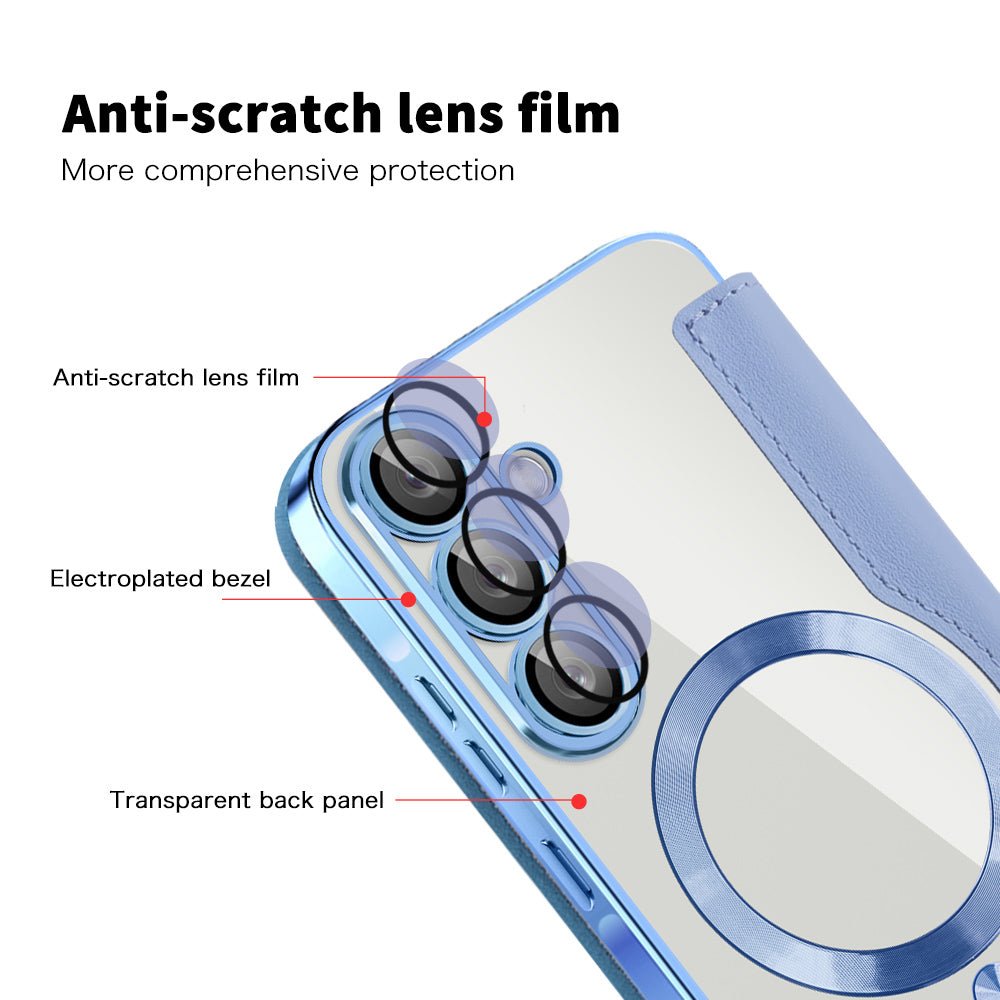 Techsuit Samsung Galaxy A26 5G - Θήκη Βιβλίο με MagSafe με Υποδοχές Καρτών και RFID Προστασία - SmartMag Book Case - Light Blue