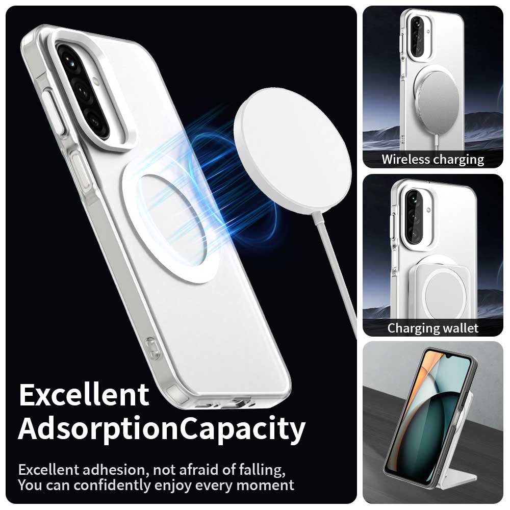 Techsuit Samsung Galaxy A27 5G - Σκληρή Θήκη με Πλαίσιο Σιλικόνης και MagSafe - CandyCase MagSafe - White