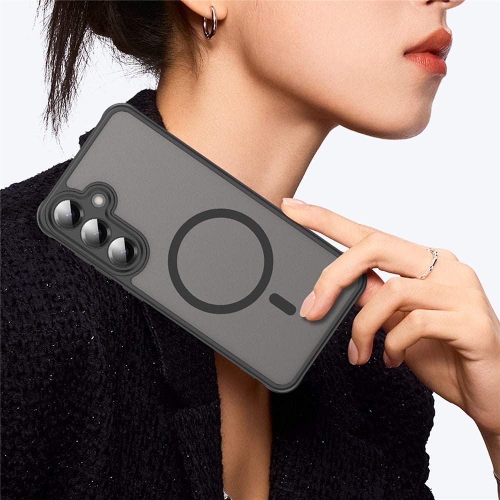 Techsuit Samsung Galaxy A27 5G - Σκληρή Θήκη με Πλαίσιο Σιλικόνης και MagSafe - HaloFrost II MagSafe - Black