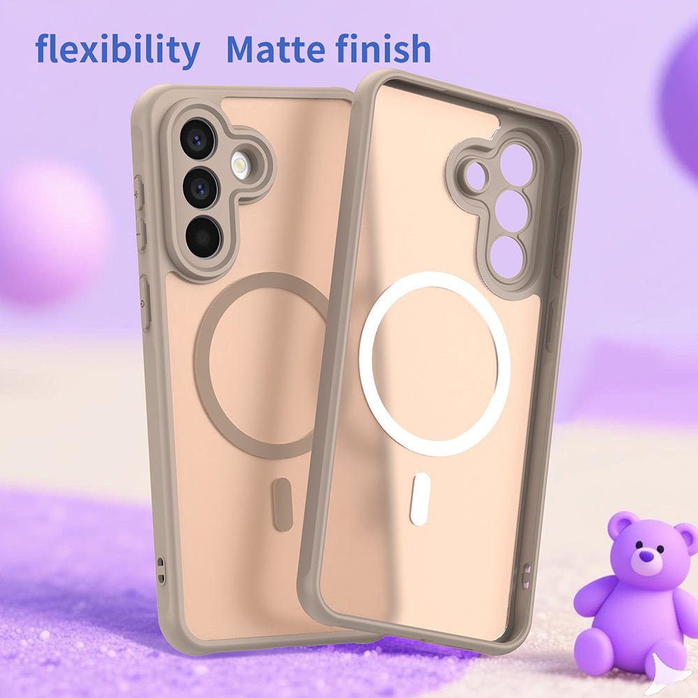 Techsuit Samsung Galaxy A27 5G - Σκληρή Θήκη με Πλαίσιο Σιλικόνης και MagSafe - HaloFrost II MagSafe - Gold