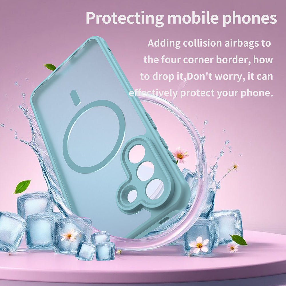 Techsuit Samsung Galaxy A27 5G - Σκληρή Θήκη με Πλαίσιο Σιλικόνης και MagSafe - HaloFrost II MagSafe - Mint Green