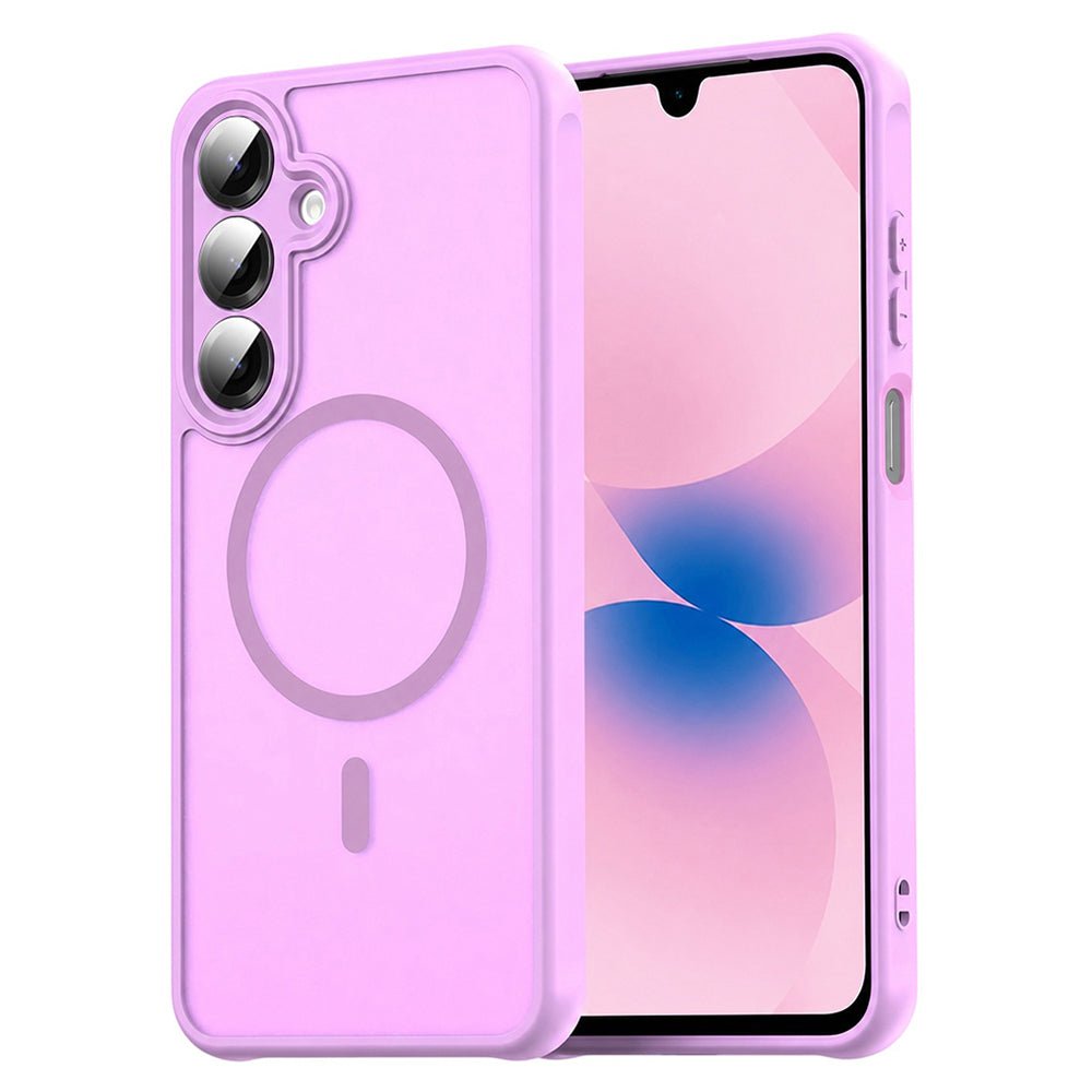 Techsuit Samsung Galaxy A27 5G - Σκληρή Θήκη με Πλαίσιο Σιλικόνης και MagSafe - HaloFrost II MagSafe - Pink