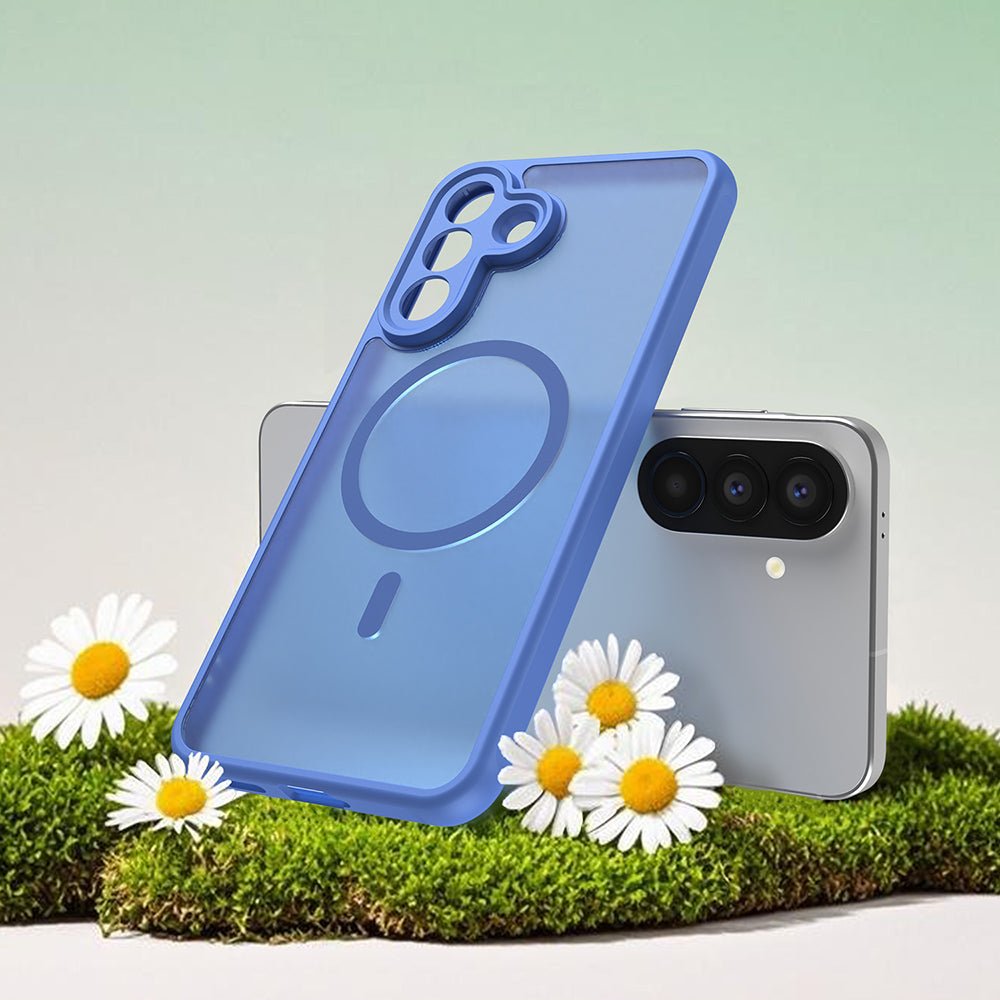 Techsuit Samsung Galaxy A27 5G - Σκληρή Θήκη με Πλαίσιο Σιλικόνης και MagSafe - HaloFrost II MagSafe - Sky Blue