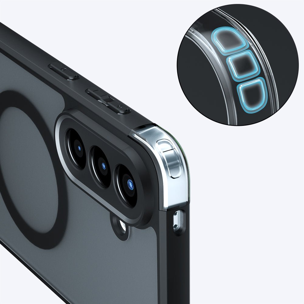 Techsuit Samsung Galaxy A27 5G - Σκληρή Θήκη με Πλαίσιο Σιλικόνης και MagSafe - PureFrost MagSafe - Frosted Black