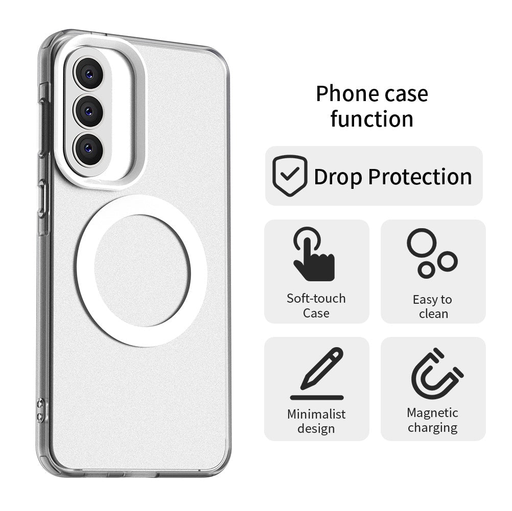 Techsuit Samsung Galaxy A37 5G - Σκληρή Θήκη με Πλαίσιο Σιλικόνης και MagSafe - CandyCase MagSafe - White