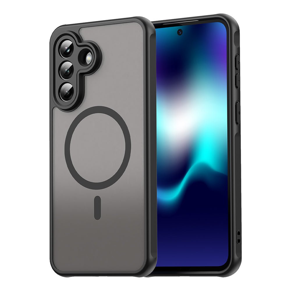 Techsuit Samsung Galaxy A37 5G - Σκληρή Θήκη με Πλαίσιο Σιλικόνης και MagSafe - HaloFrost II MagSafe - Black