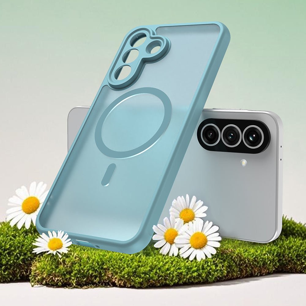 Techsuit Samsung Galaxy A37 5G - Σκληρή Θήκη με Πλαίσιο Σιλικόνης και MagSafe - HaloFrost II MagSafe - Mint Green