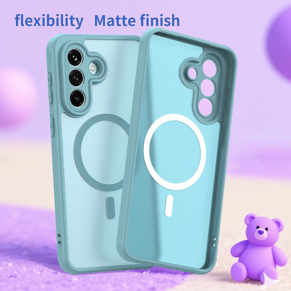 Techsuit Samsung Galaxy A37 5G - Σκληρή Θήκη με Πλαίσιο Σιλικόνης και MagSafe - HaloFrost II MagSafe - Mint Green